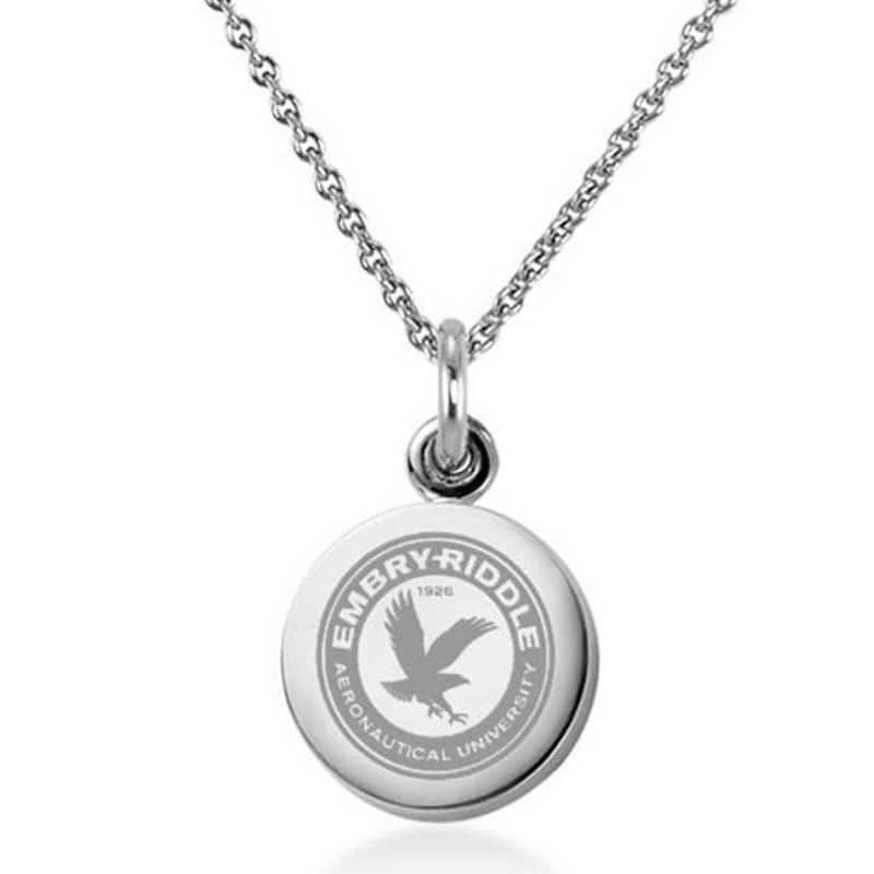615789305880: Embry-Riddle Necklace with Charm in SS