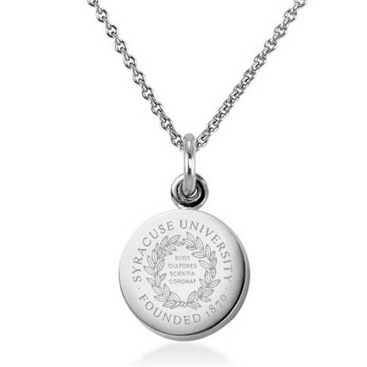 615789559634: Syracuse University Necklace with Charm in SS