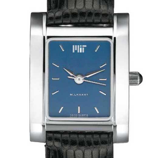 615789544470: MIT Women's Blue Quad Watch W/ Leather Strap