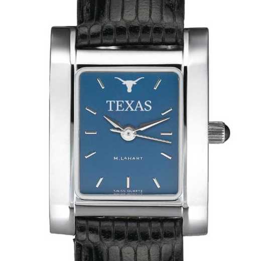 615789787617: Texas Women's Blue Quad Watch W/ Leather Strap