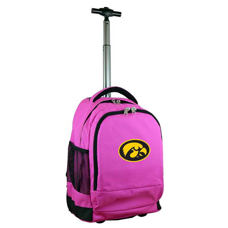Ncaa Iowa Hawkeyes Wheeled Premium Backpack Pink By Mojo