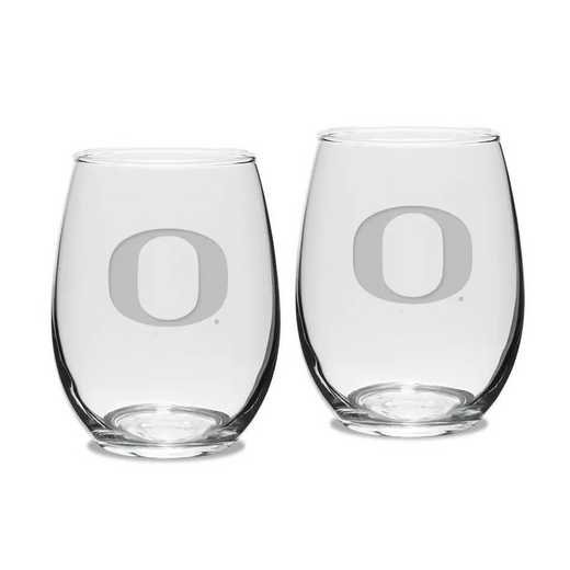 ND11B2-131424: 15 oz. Stemless White Wine Glass Set