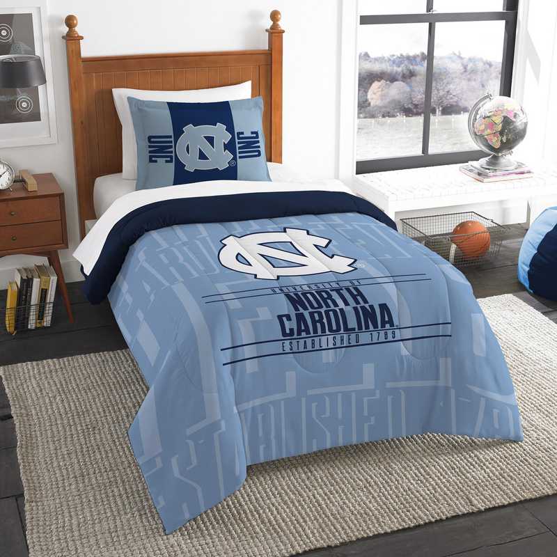 North Carolina Tar Heels Gametime Twin Comforter Sham Set