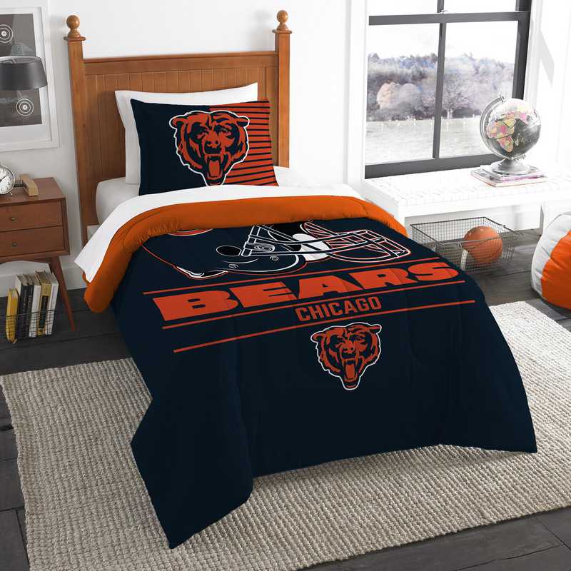 Chicago Bears My Team Twin Comforter Sham Set