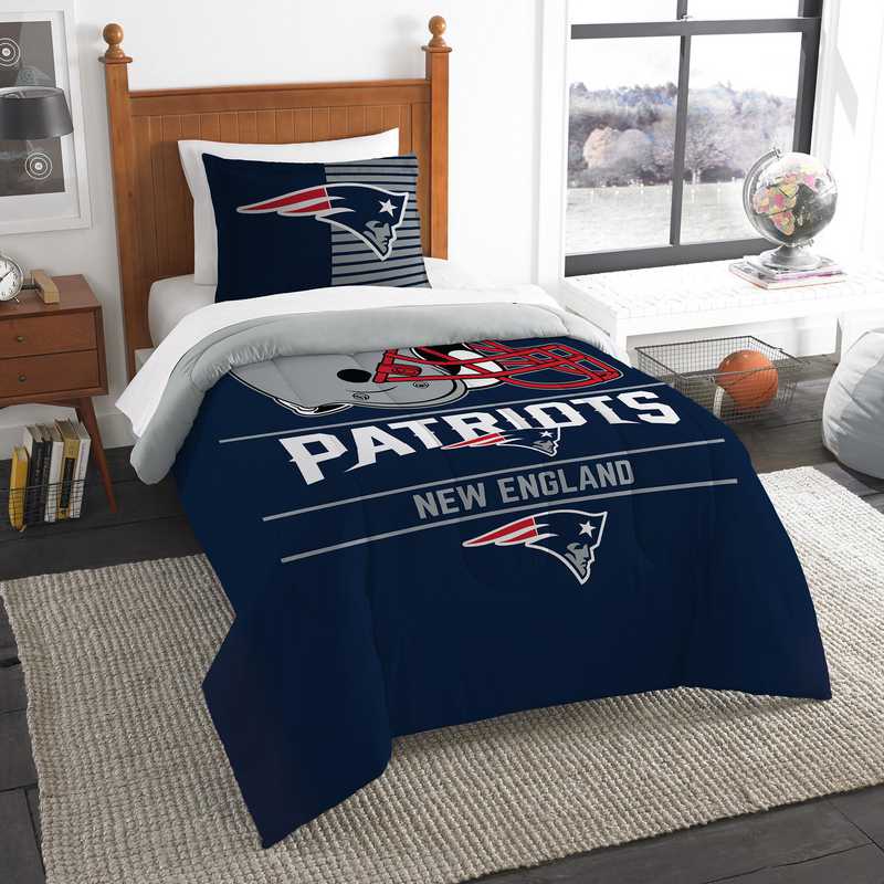 New England Patriots My Team Twin Comforter Sham Set
