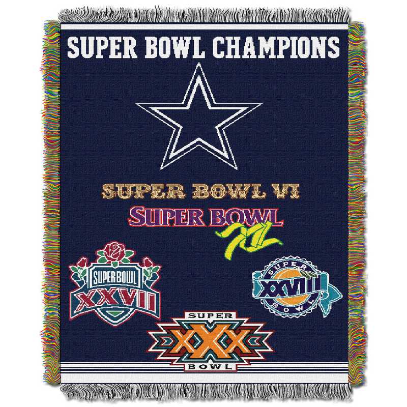 Dallas Cowboys Nfl Championship Tapestry Throw Blanket