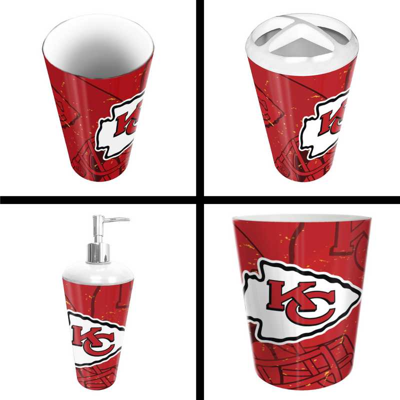 Kansas City Chiefs 4pc Bath Set