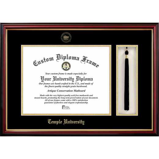 PA598PMHGT: Temple University 14w x 11h Tassel Box and Diploma Frame