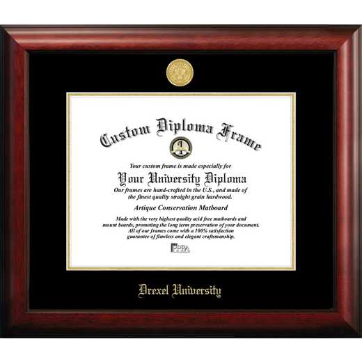 PA599GED: Drexel University 14w x 11h Gold Embossed Diploma Frame