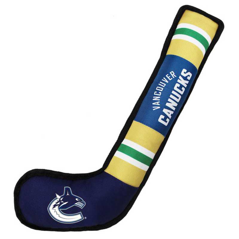 Vancouver Canucks Hockey Stick Pet Toy