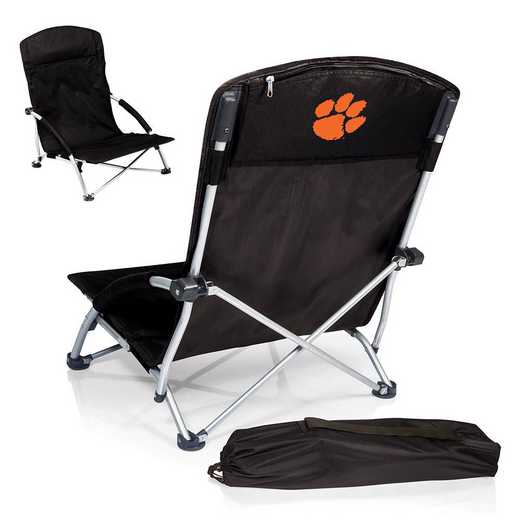 792-00-175-104-0: Clemson TigersTranquility Portable Beach ChairBLK