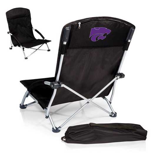 792-00-175-254-0: Kansas State WildcatsTranquility Portable Beach ChairBLK