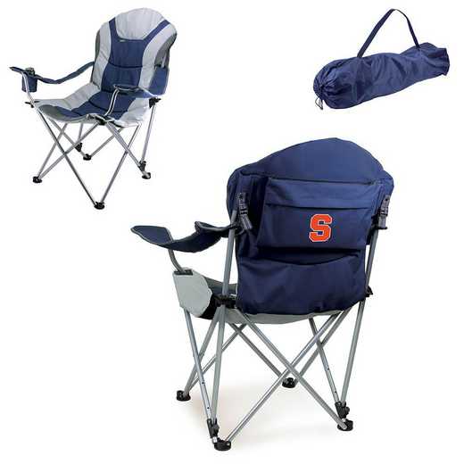 803-00-138-544-0: Syracuse Orange - Reclining Camp Chair (Navy)