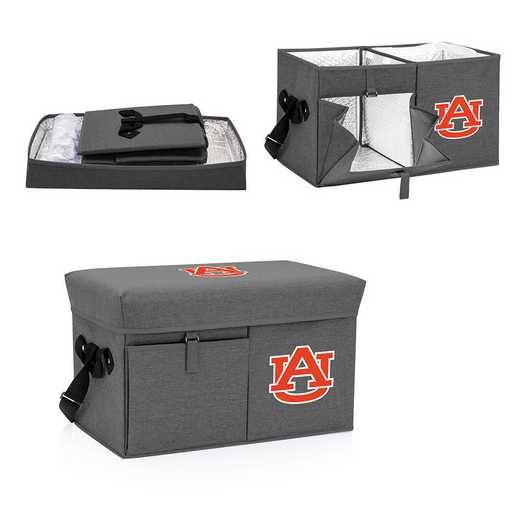 594-00-105-044-0: Auburn Tigers - Ottoman Cooler & Seat (Grey)