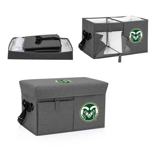 594-00-105-134-0: Colorado State Rams - Ottoman Cooler & Seat (Grey)