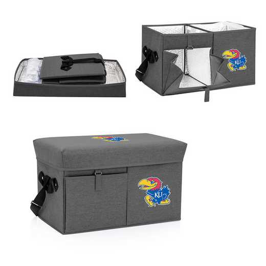 594-00-105-244-0: Kansas Jayhawks - Ottoman Cooler & Seat (Grey)