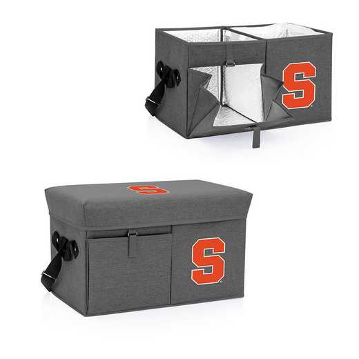 594-00-105-544-0: Syracuse Orange - Ottoman Cooler & Seat (Grey)