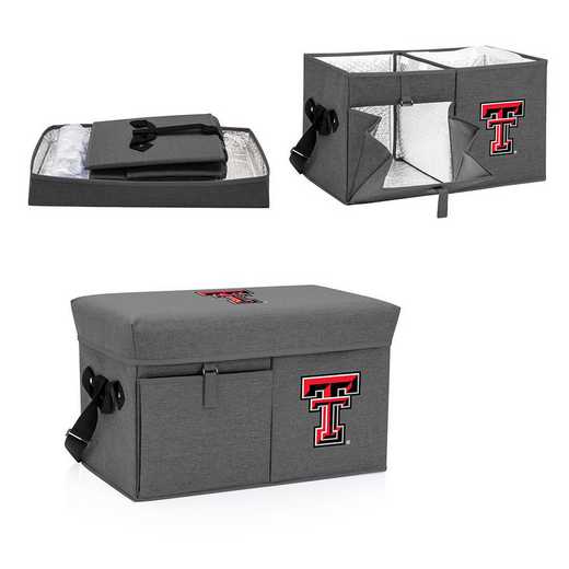 594-00-105-574-0: Texas Tech Red Raiders - Ottoman Cooler & Seat (Grey)