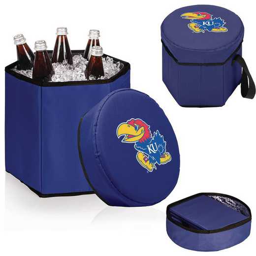 596-00-138-244-0: Kansas Jayhawks - Bongo Cooler (Navy)