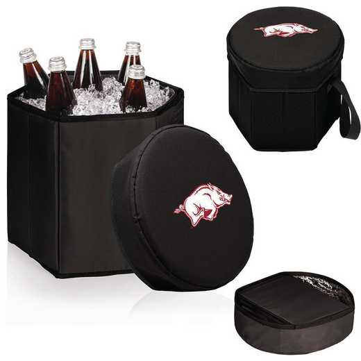 596-00-179-034-0: Arkansas Razorbacks - Bongo Cooler (Black)