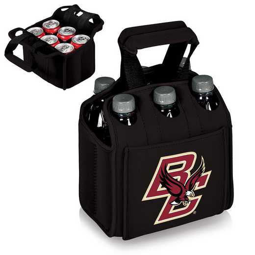 608-00-179-054-0: Boston College Eagles - Six Pack Beverage Carrier (Black)