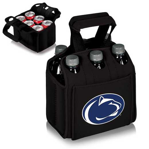 608-00-179-494-0: Penn State Nittany Lions - Six Pack Beverage Carrier (Black)