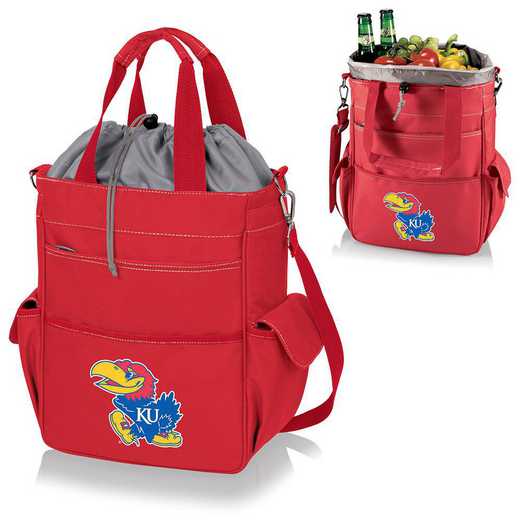 614-00-100-244-0: Kansas Jayhawks - Activo Cooler Tote (Red)