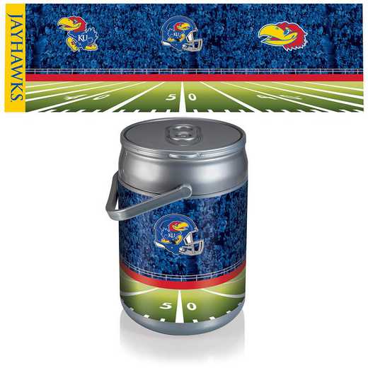 690-00-000-245-0: Kansas Jayhawks - Can Cooler (Football Design)