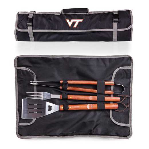 749-03-175-604-0: Virginia Tech Hokies - 3-Piece BBQ Tote and Tools Set
