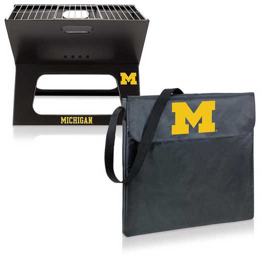 775-00-175-344-0: Michigan Wolverines - X-Grill Portable BBQ