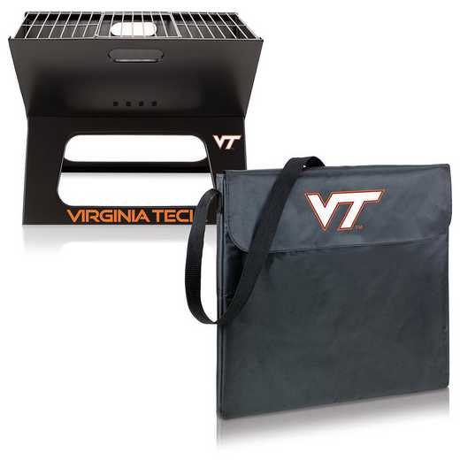 775-00-175-604-0: Virginia Tech Hokies - X-Grill Portable BBQ