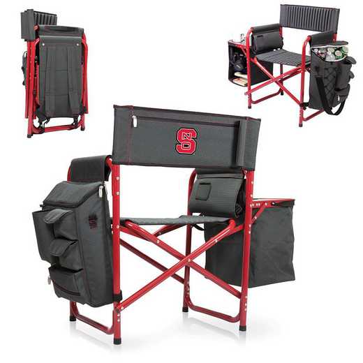 807-00-600-424-0: NC State Wolfpack - Fusion Chair (Fusion Grey/Red)