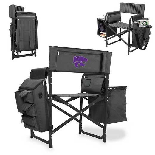 807-00-679-254-0: Kansas State Wildcats - Fusion Chair (Fusion Grey/Black)