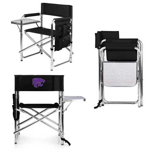 809-00-179-254-0: Kansas State Wildcats - Sports Chair (Black)