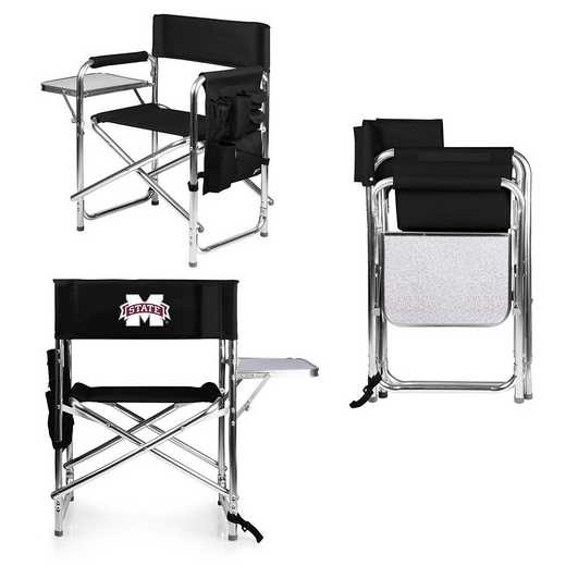 809-00-179-384-0: Mississippi State Bulldogs - Sports Chair (Black)