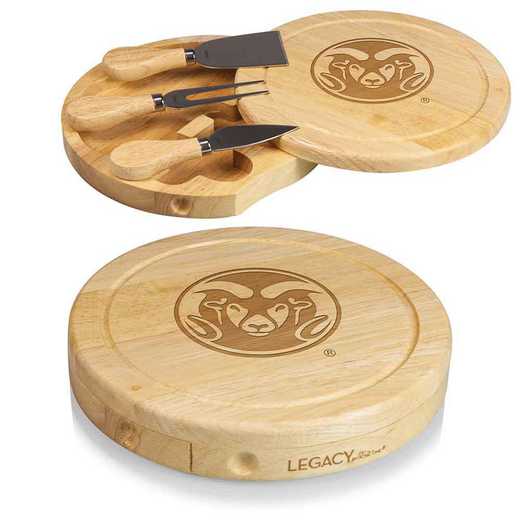 878-00-505-133-0: Colorado State Rams - Brie Cheese Board and Tools Set
