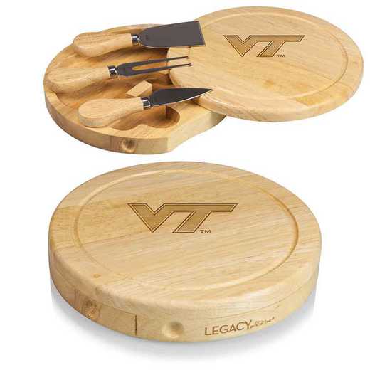 878-00-505-603-0: Virginia Tech Hokies - Brie Cheese Board and Tools Set