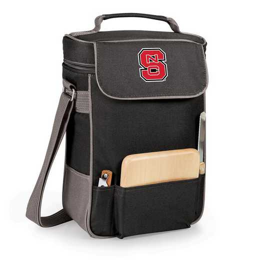 623-04-175-424-0: NC State Wolfpack - Duet Wine / Cheese Tote (Black)