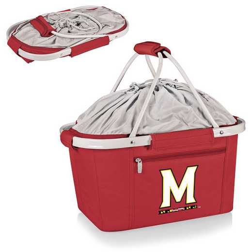 645-00-100-314-0: Maryland Terrapins - Metro Basket Cllpsbl Tote (Red)