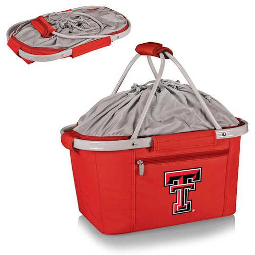 645-00-100-574-0: Texas Tech Red Raiders - Metro Basket Cllpsbl Tote (Red)