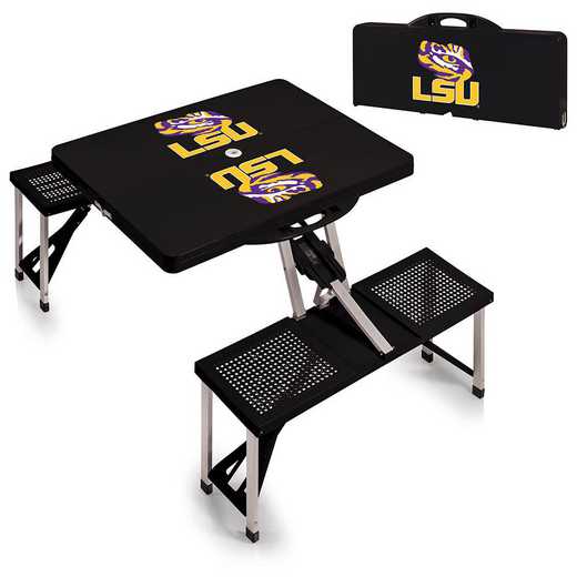 811-00-175-294-0: LSU Tigers - Portable Picnic Table (Black)