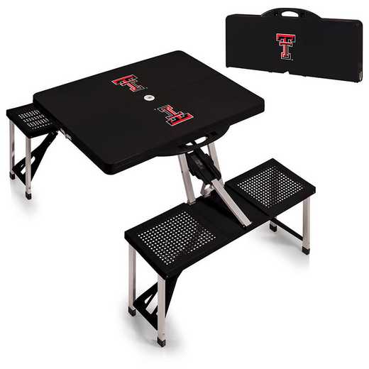 811-00-175-574-0: Texas Tech Red Raiders - Portable Picnic Table (Black)