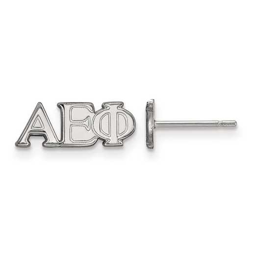 SS005AEP: Strlng Slvr LogoArt Alpha Epsilon Phi XS Post Earrings