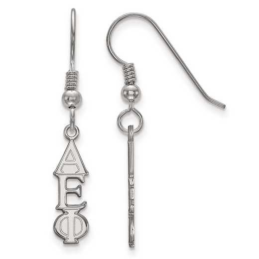 SS026AEP: Strlng Slvr LogoArt Alpha Epsilon Phi Small Dangle Earrings