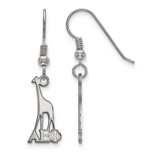 SS037AEP: Strlng Slvr LogoArt Alpha Epsilon Phi Small Dangle Earrings