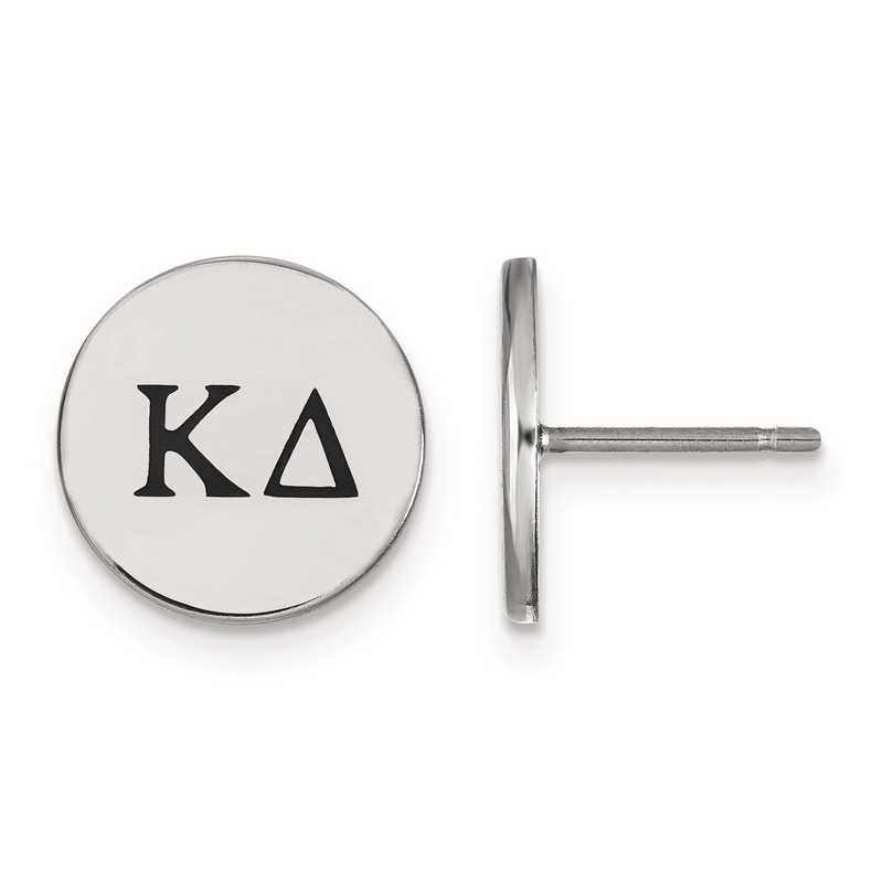 SS033KD: Strlng Slvr LogoArt Kappa Delta Enameled Post Earrings