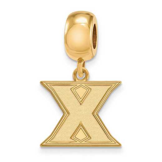 GP010XU: SS W/GP Logoart Xavier Univ Small Dangle Reflection Beads