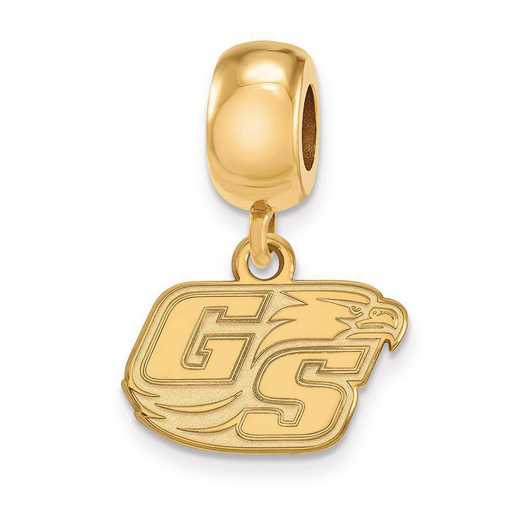 GP013GSU: SS W/GP Logoart Georgia Southern U Xs Reflection Beads Charm