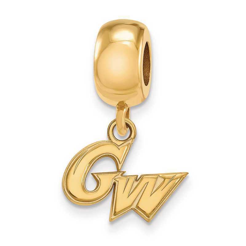 GP014GWU: SS Gp Logoart The George Washington U Reflection Beads Charm
