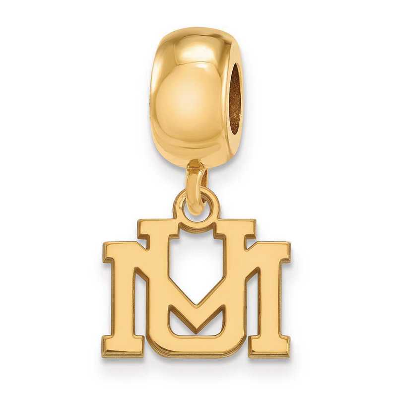GP016UMT: SS W/GP Logoart Univ Of Montana Xs Reflection Beads Charm